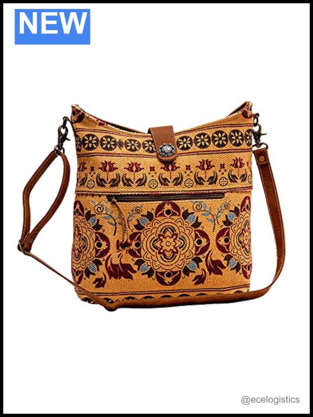 Western Leather Shoulder Bag Crossbody Purse Handmade